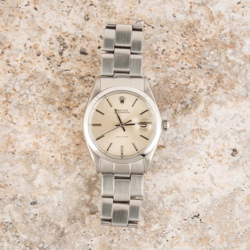 Rolex Date 6694 Silver Dial