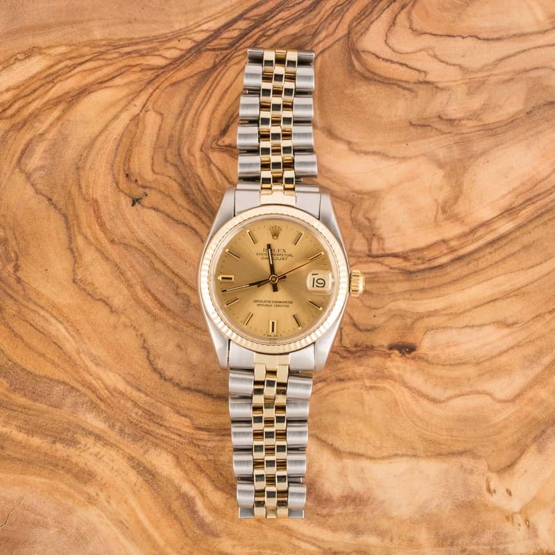 Pre-Owned Rolex Date 6827 Two Tone