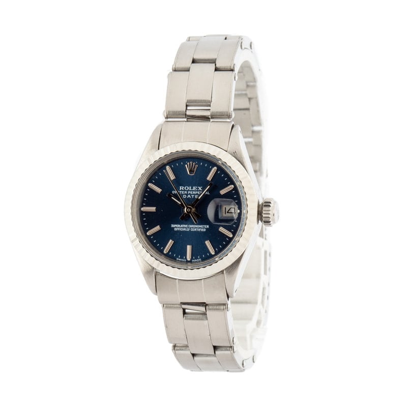 PreOwned Rolex Date 6917 Blue Dial