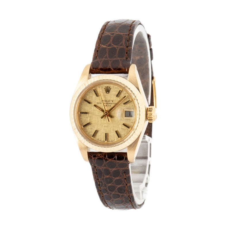 Rolex Ladies Date 6917 Linen Dial