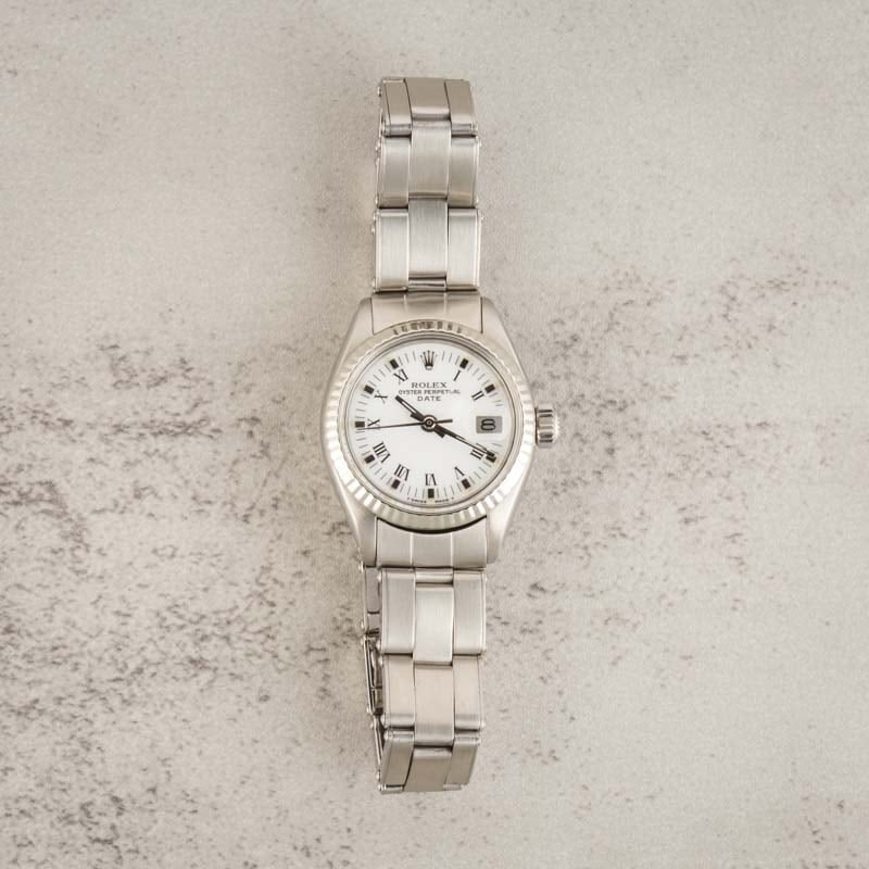 Rolex Date 6917 White Dial