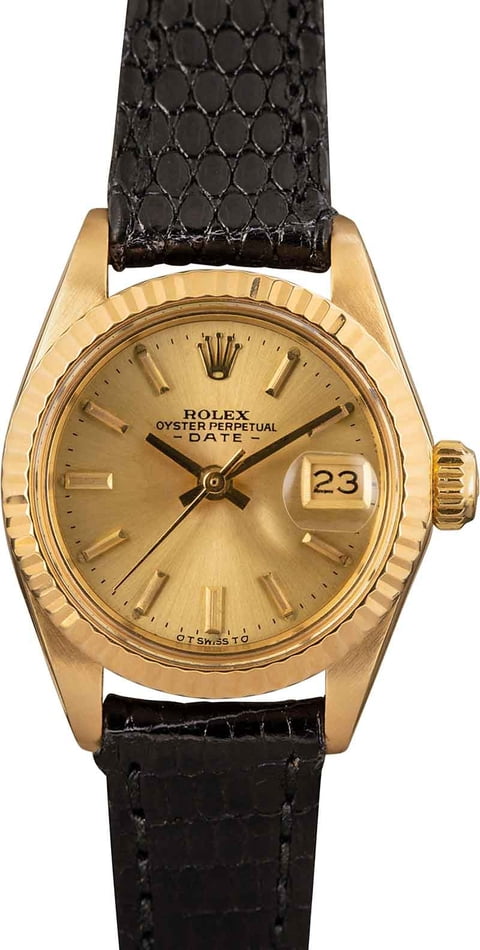 Ladies Rolex Date 6917 Yellow Gold