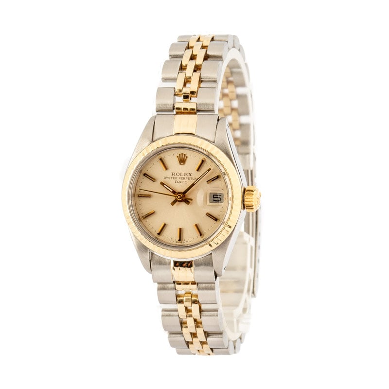 Rolex Ladies Date 6917 Silver Index