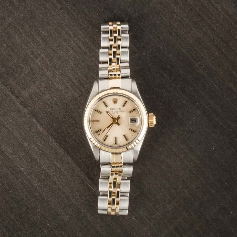 Rolex Ladies Date 6917 Silver Index