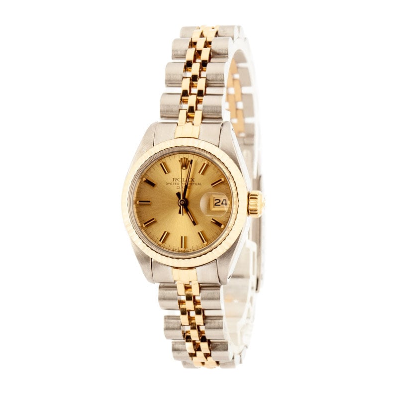 Ladies Rolex Date 6917 Stainless Steel & Yellow Gold