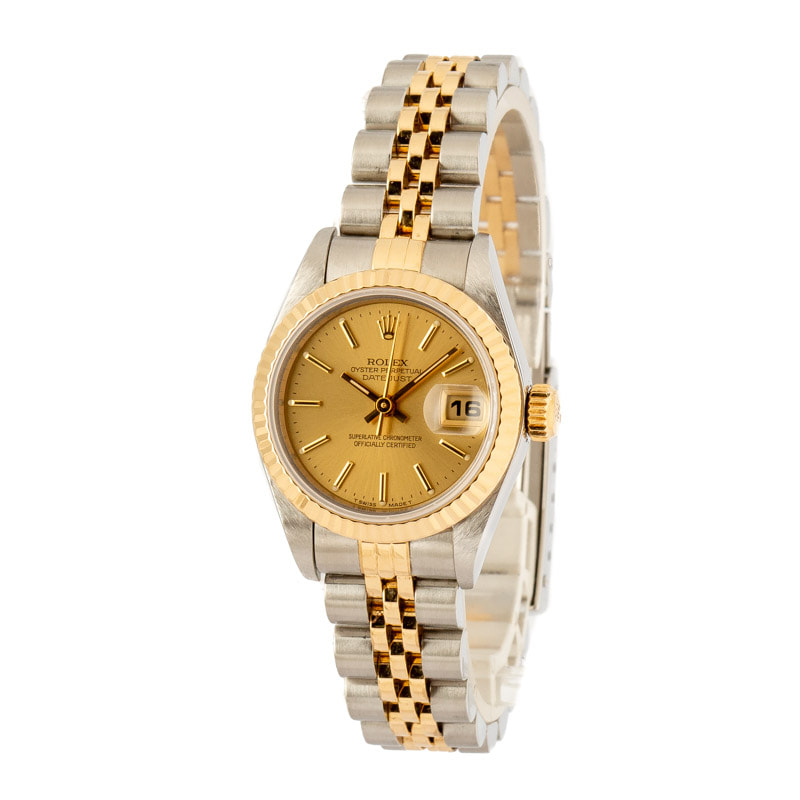 Pre-Owned Ladies Rolex Datejust 69173 Champagne Dial