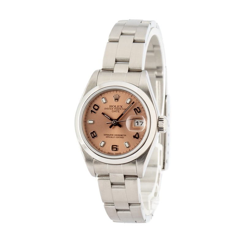 Pre-Owned Rolex Ladies Date 79160 Salmon Dial