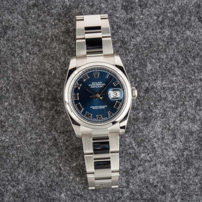 Rolex Datejust 116200 Blue Roman Dial