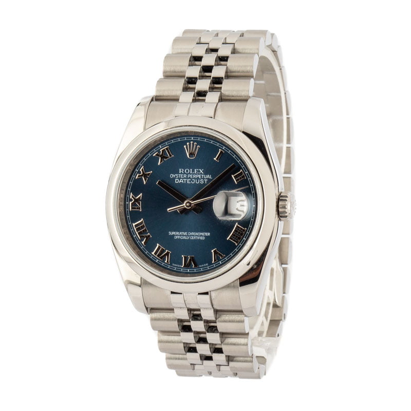 Rolex Datejust 116200 Blue Dial Steel Oyster