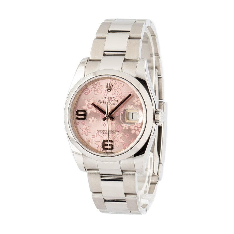 Rolex Datejust 116200 Pink Floral Dial