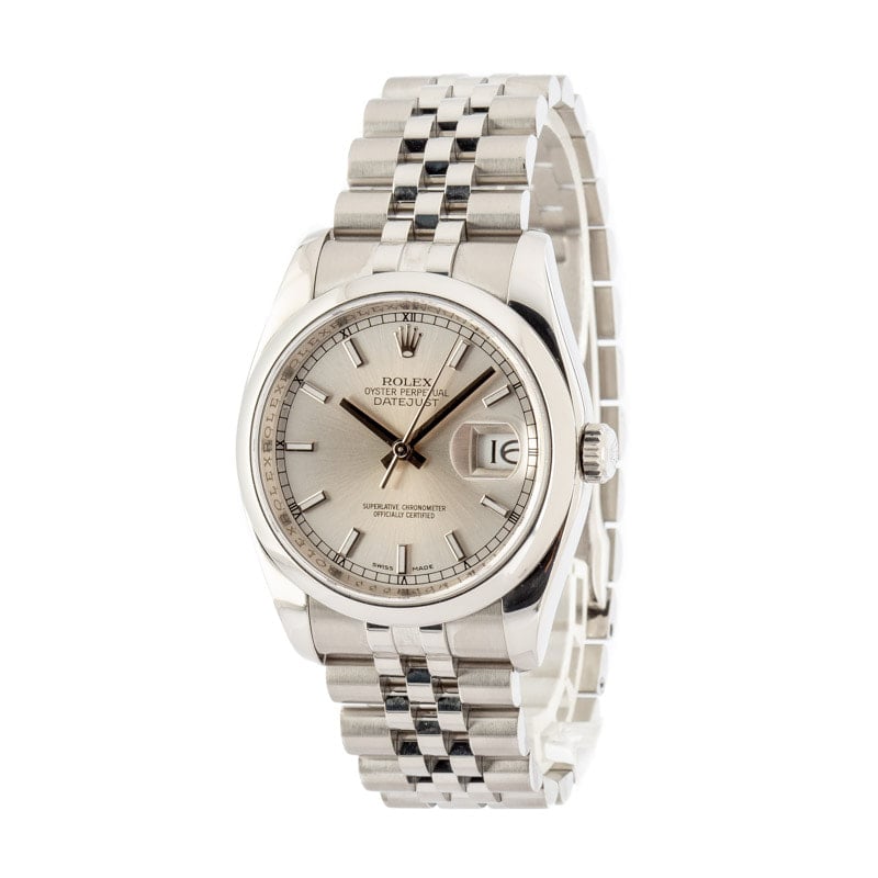 Rolex Datejust 116200 Silver Index Dial