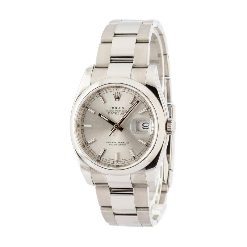 Pre-Owned Rolex Datejust 116200 Silver Index