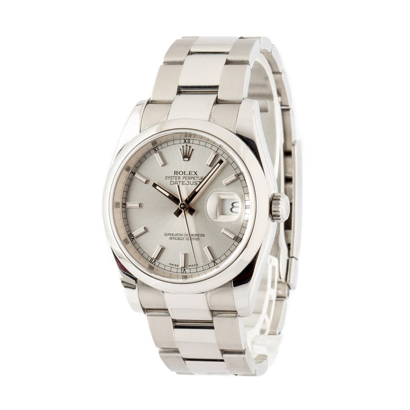 Pre-Owned Rolex Datejust 116200 Silver Index