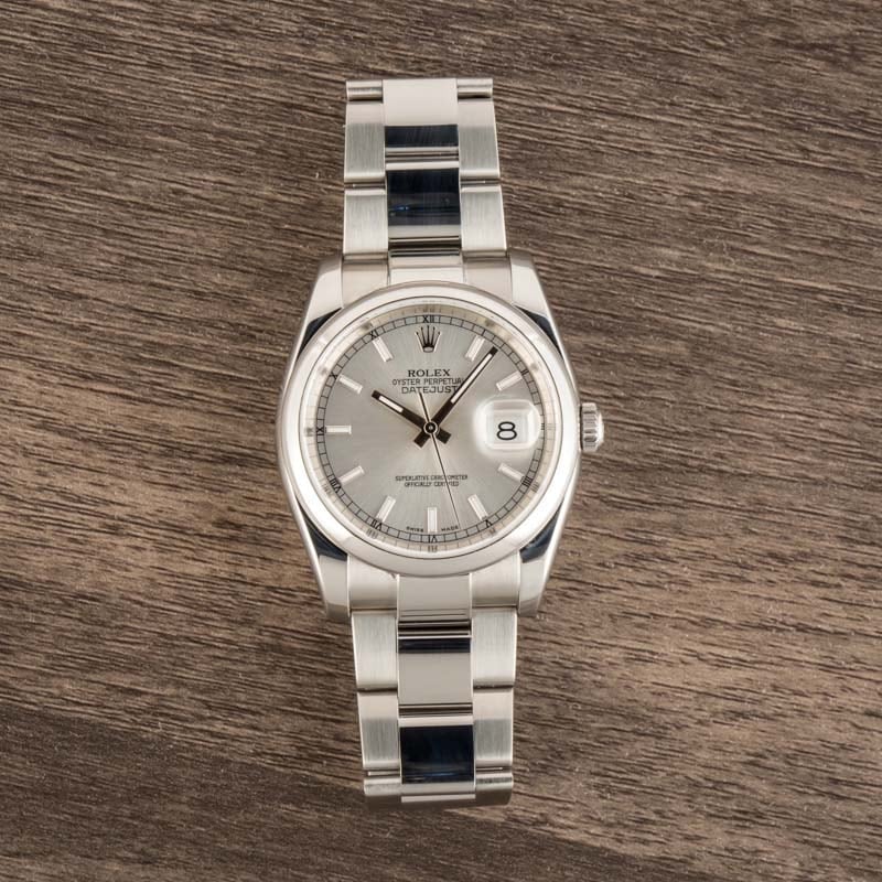 Pre-Owned Rolex Datejust 116200 Silver Index