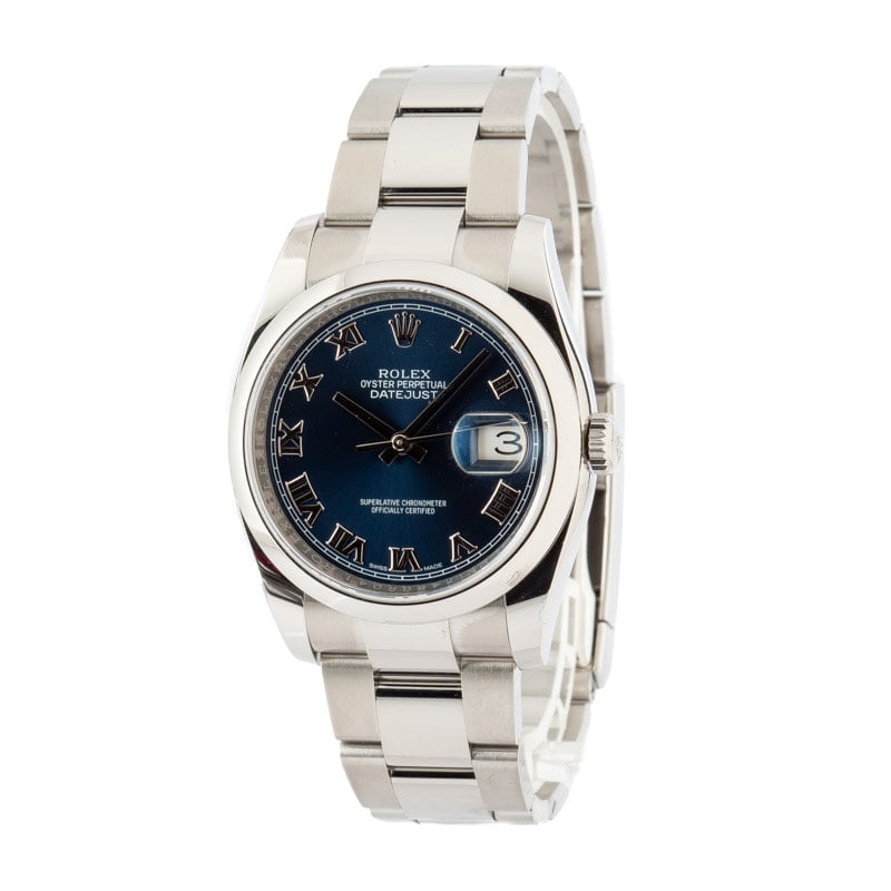 Rolex Datejust 116200 Blue Roman Dial