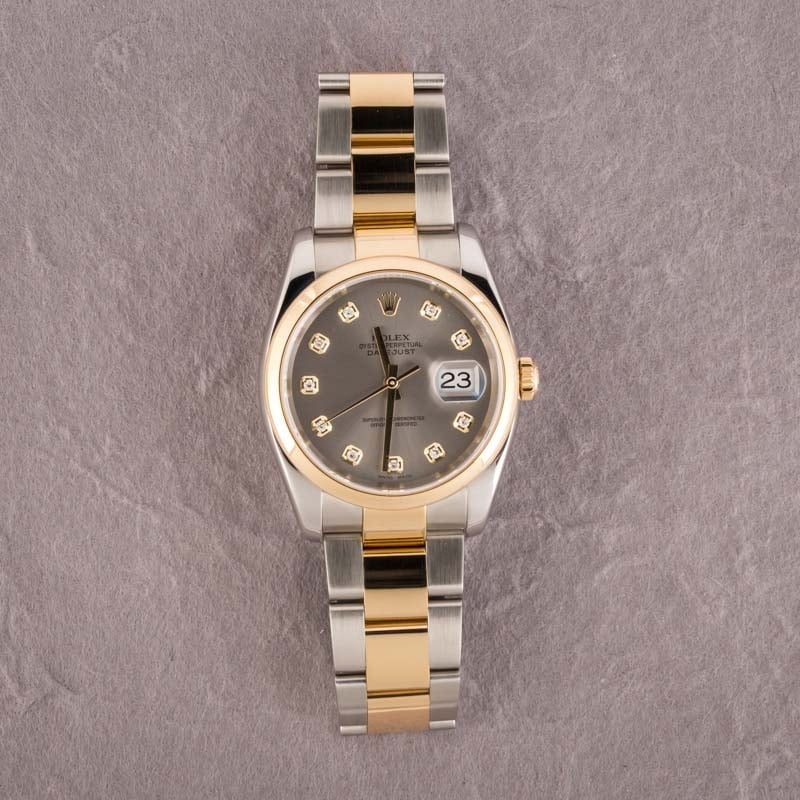 Mens Rolex Datejust 116203 Slate Dial