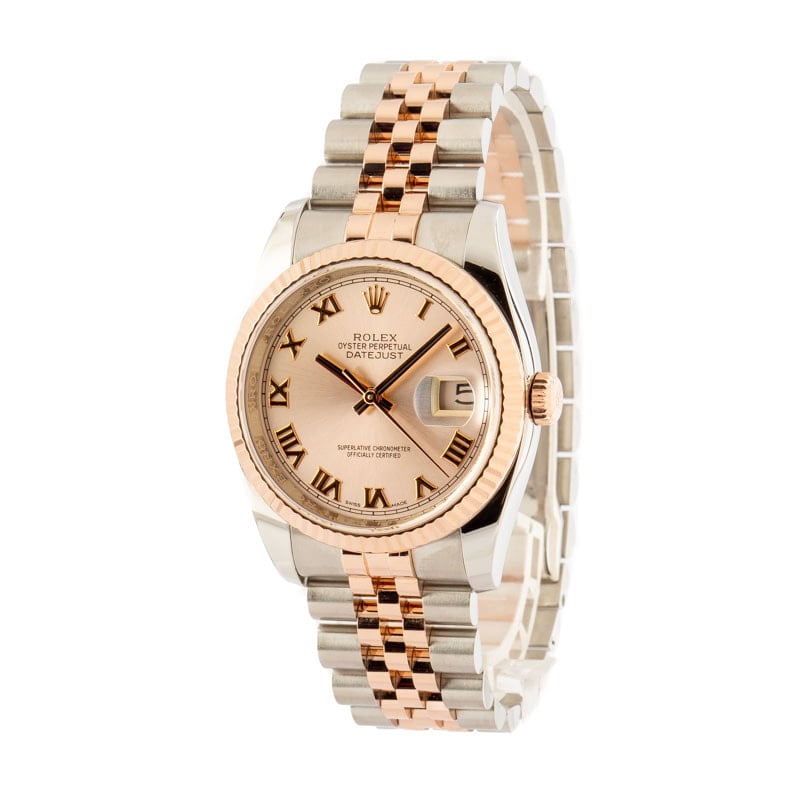 Rolex Datejust 116231 Pink Roman Dial