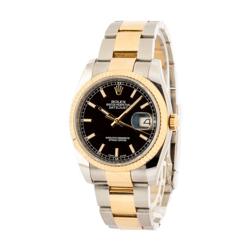 Mens Rolex Datejust 116233 Black Dial