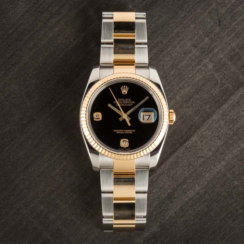 Rolex Datejust 116233 Onyx Diamond Dial