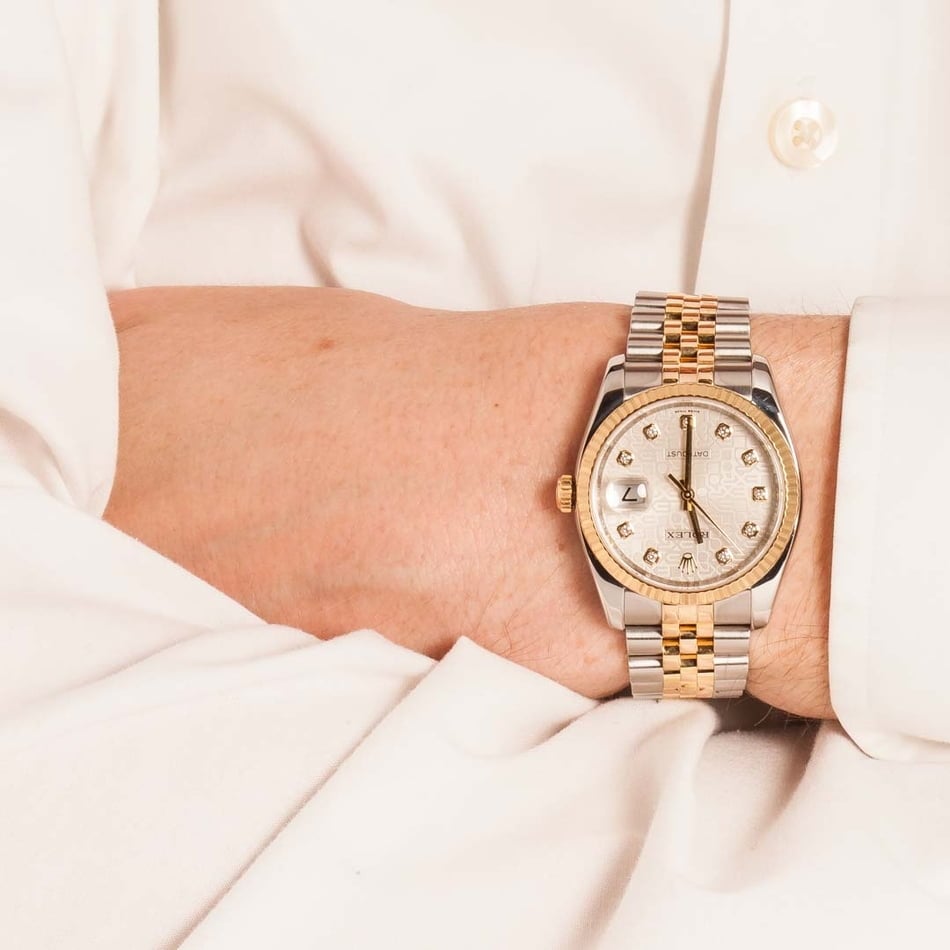 Rolex Datejust 116233 Silver Diamond Dial