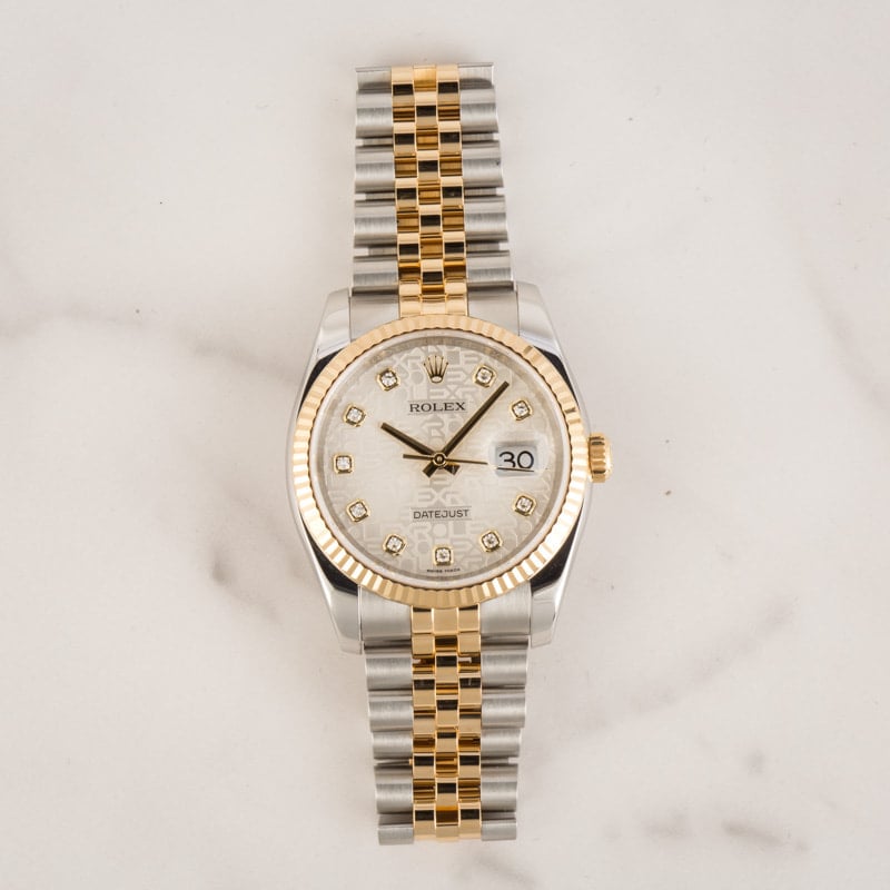 Rolex Datejust 116233 Jubilee Diamond Dial