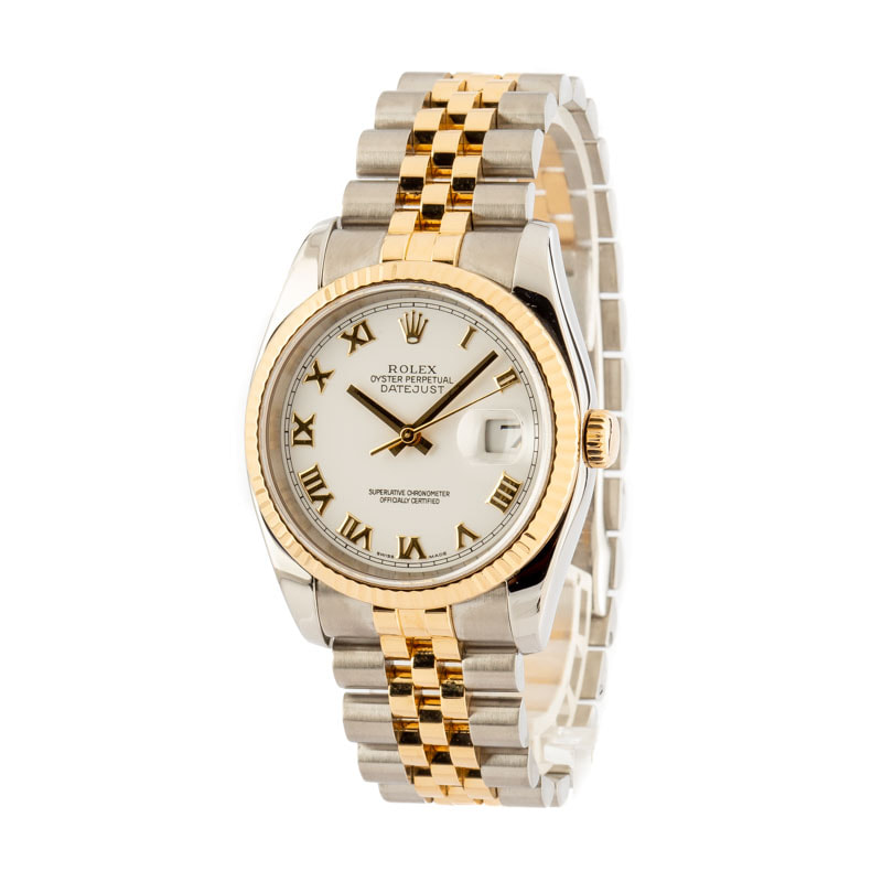 Rolex Datejust 116233 White Roman Dial