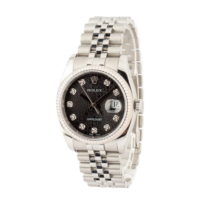 Rolex Datejust 116234 Black Diamond Dial