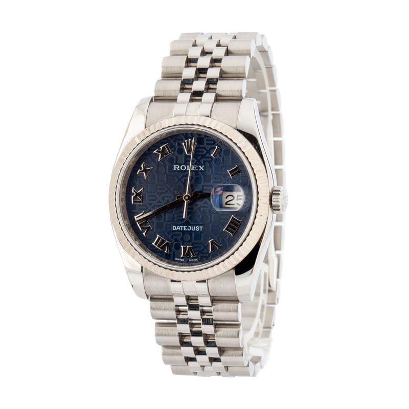 Pre-Owned Rolex Datejust 116234 Blue Roman Dial