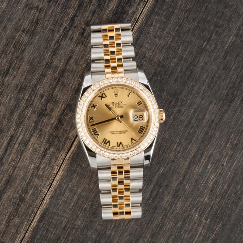 Pre Owned Rolex Datejust 116243 Diamond Bezel & Dial