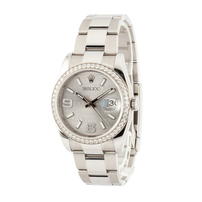 Rolex Datejust 116244 Diamond Wave Dial