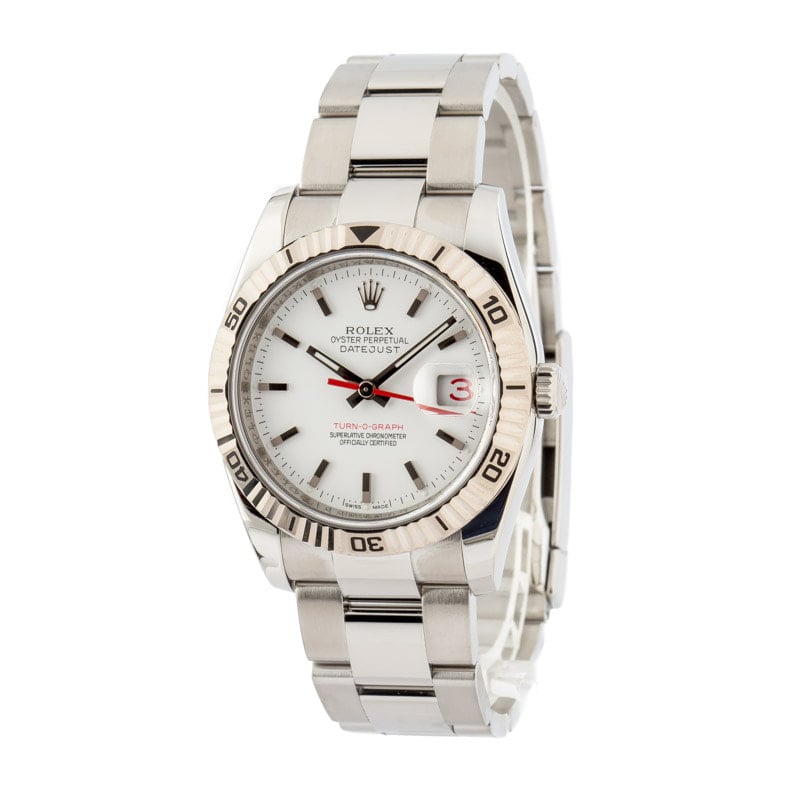 Rolex Datejust 116264 White Dial Thunderbird