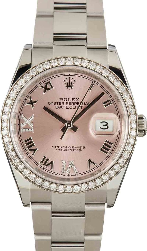 Pre owned clearance rolex diamond bezel