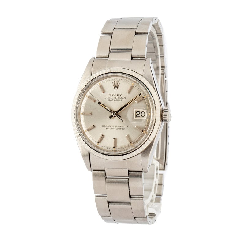 Pre-Owned Rolex Datejust 1601 Silver Dial