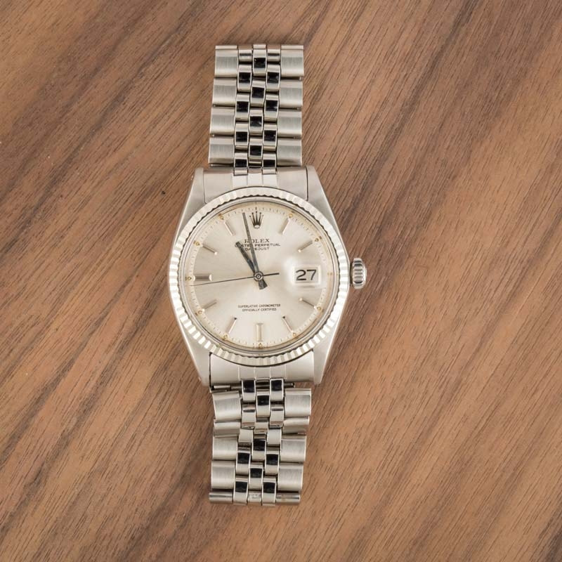 Mens Rolex Datejust 1601 Silver Dial 1