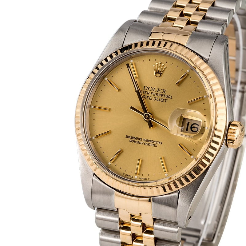 Rolex Datejust 16013 Two Tone Jubilee Watch