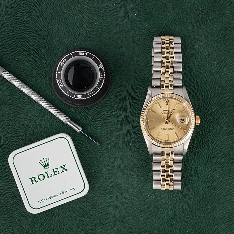 Rolex Datejust 16013 Two Tone American Oval Link