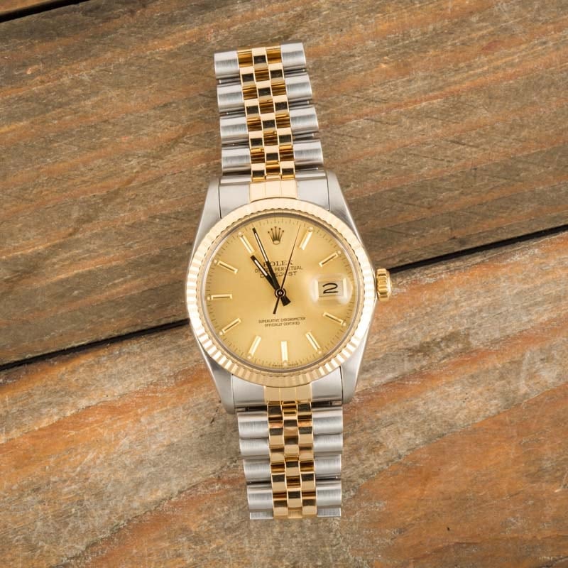 Datejust Rolex 16013 Champagne Dial