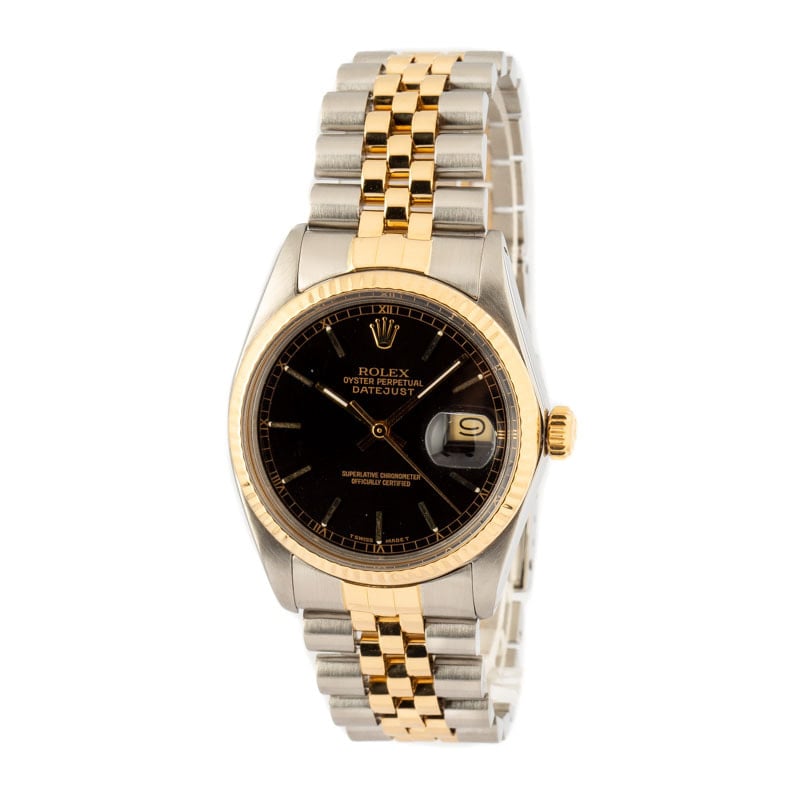 Rolex Datejust 16013 Black Index Dial