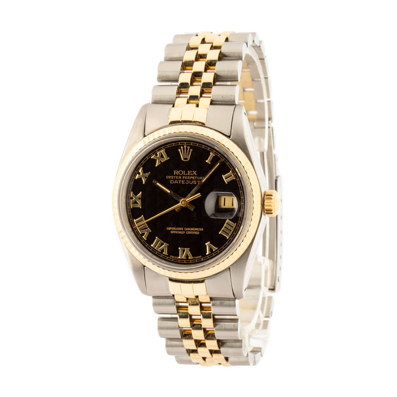 Rolex Datejust Two-Tone 16013 Black Dial