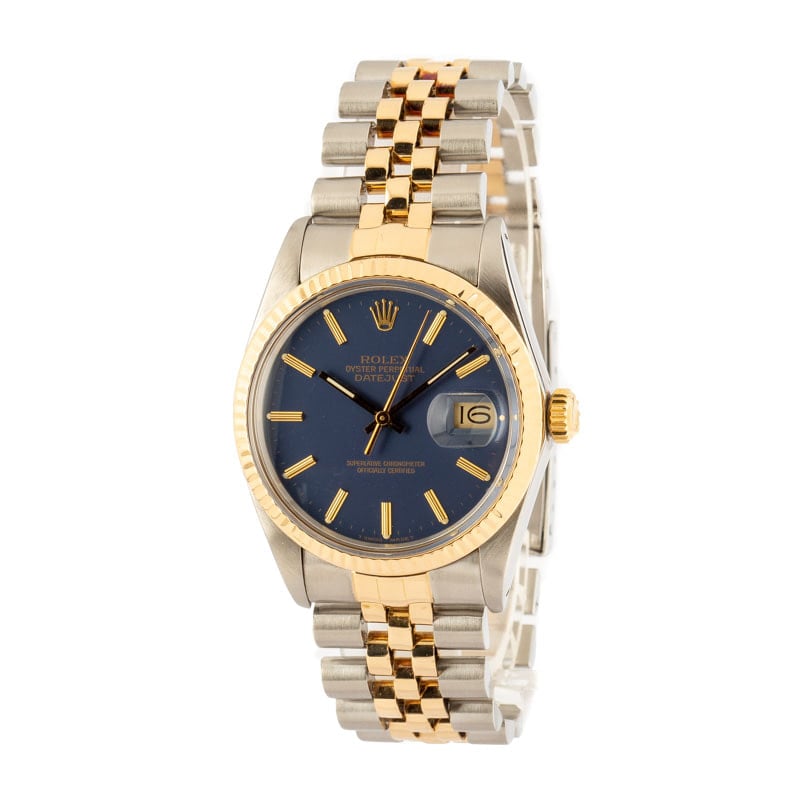 Datejust Rolex Blue Dial 16013