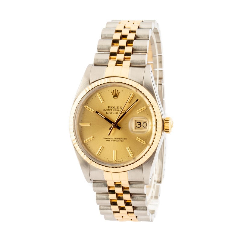 Pre-Owned Rolex Datejust 16013 Champagne Dial