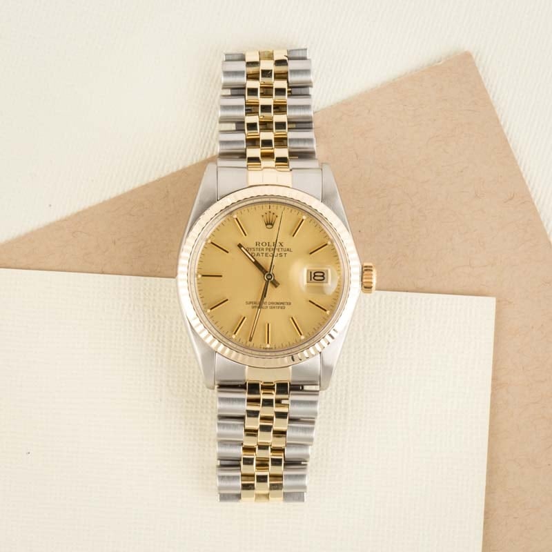 Used Rolex Datejust 16013 Steel & Yellow Gold