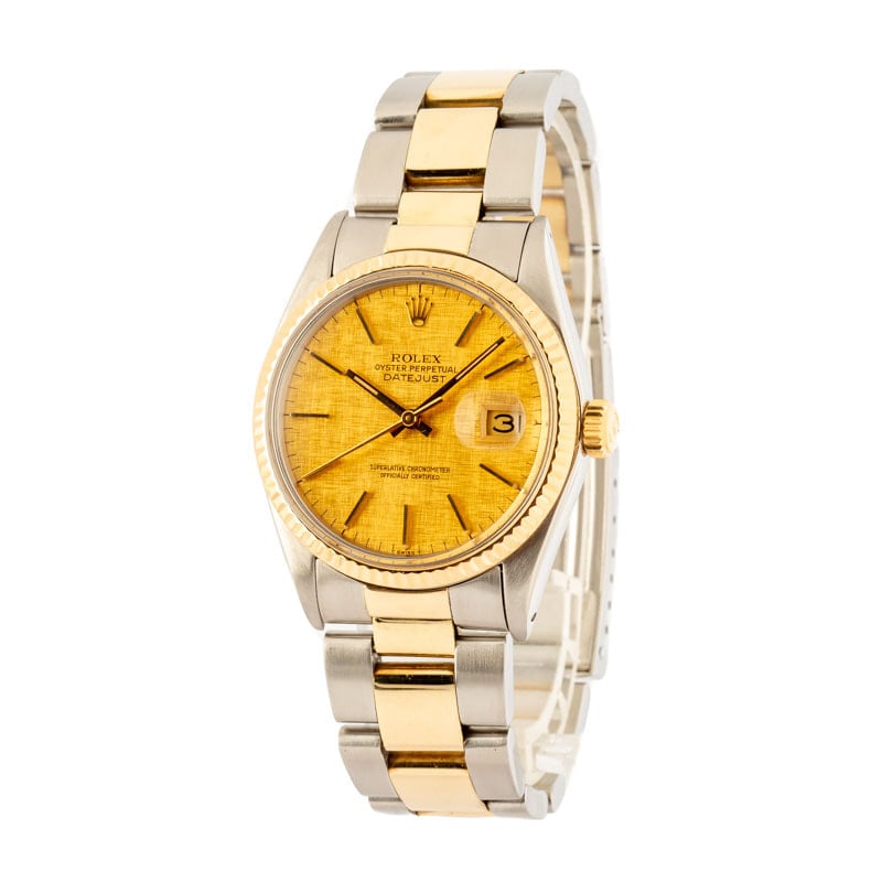 Rolex Oyster Datejust 16013 Linen Dial