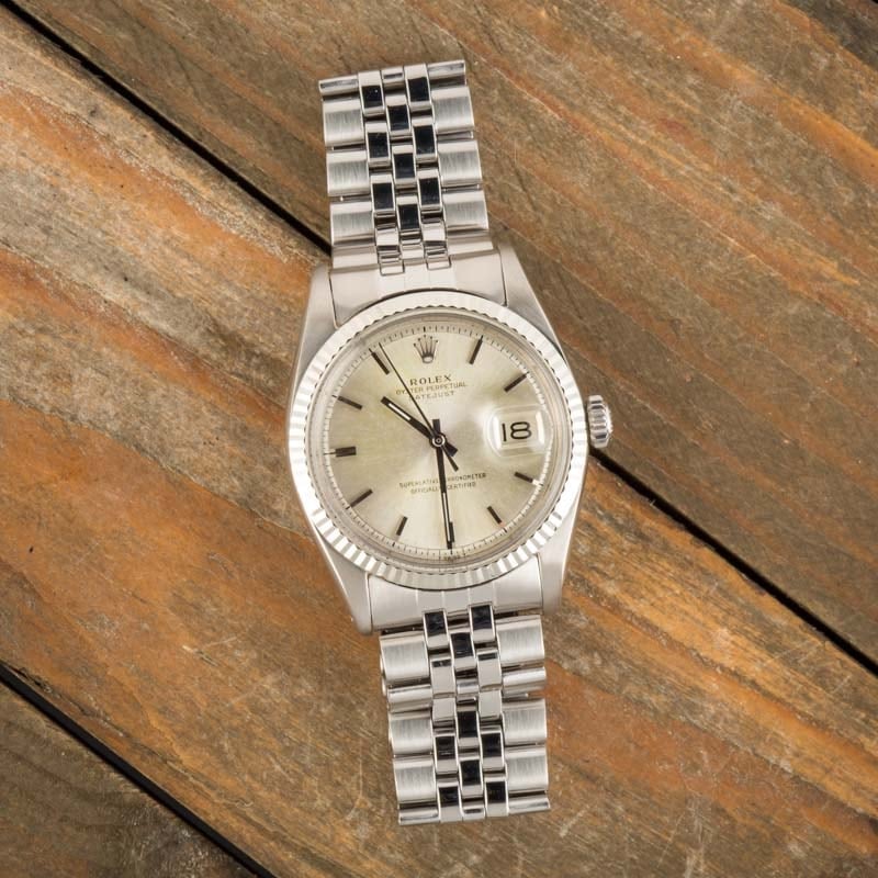 Rolex Vintage Silver Index Datejust 1601