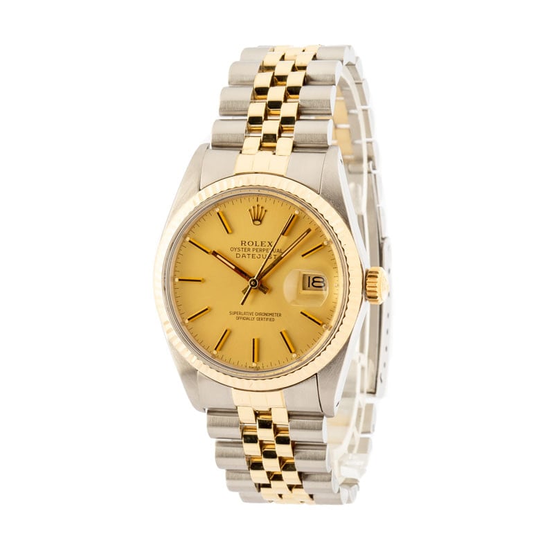 Used Rolex Datejust 16013 Steel & Yellow Gold