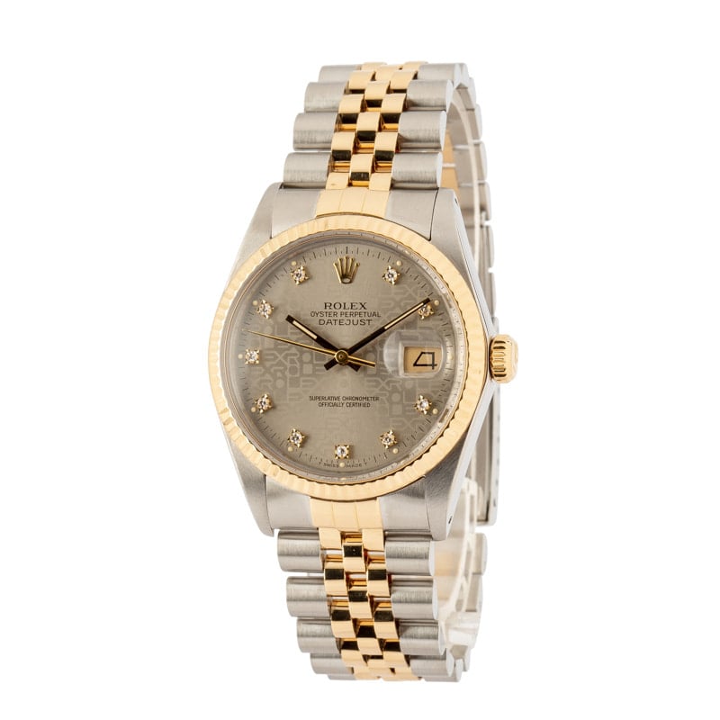 Used Rolex Datejust 16013 Diamond Dial