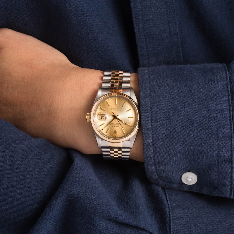 Used Rolex Datejust 16013 Tapestry Dial