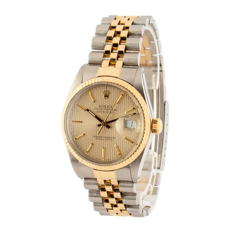 Rolex Datejust 16013 Ivory Tapestry Dial