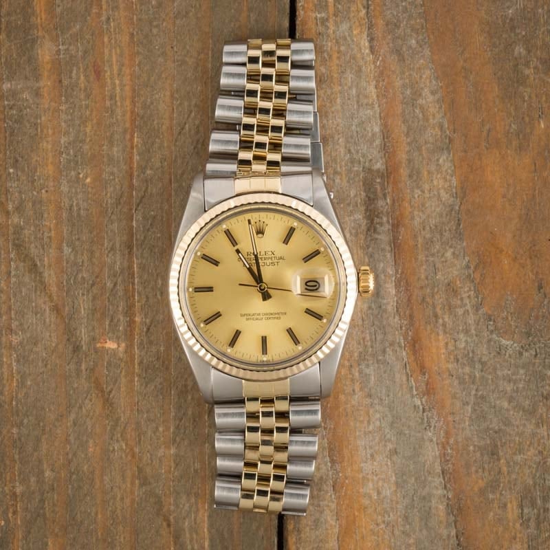 Rolex Datejust 16013 Steel and Gold Jubilee