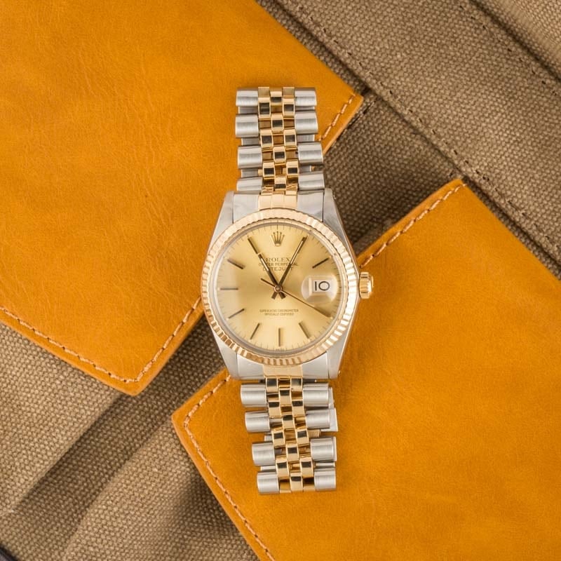 Datejust Rolex 16013 Champagne Dial